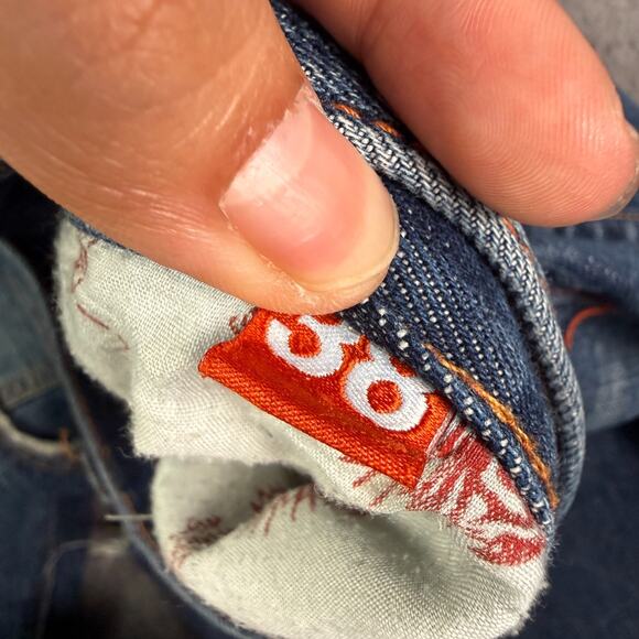 Vintage Y2K Ed Hardy Jeans 38x30 Christian Audigier Embroidered Skull Baggy - Picture 7 of 16